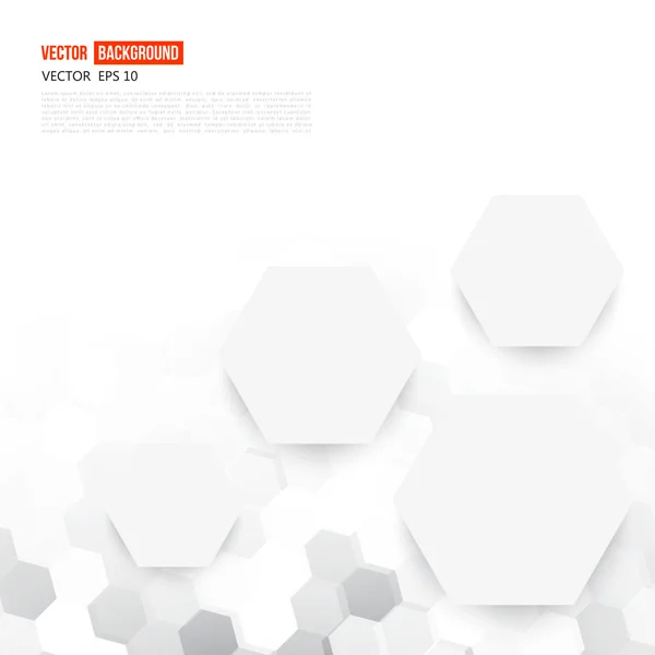 Vector abstracto 3d hexagonal . — Vector de stock