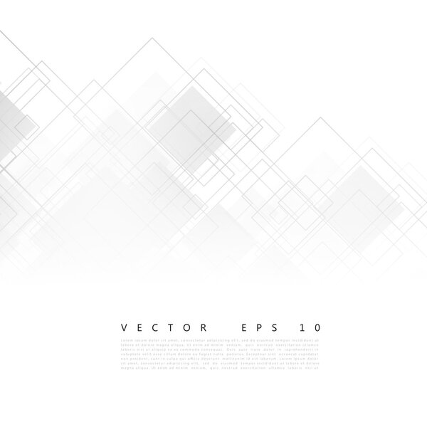 Vector white squares. Abstract background