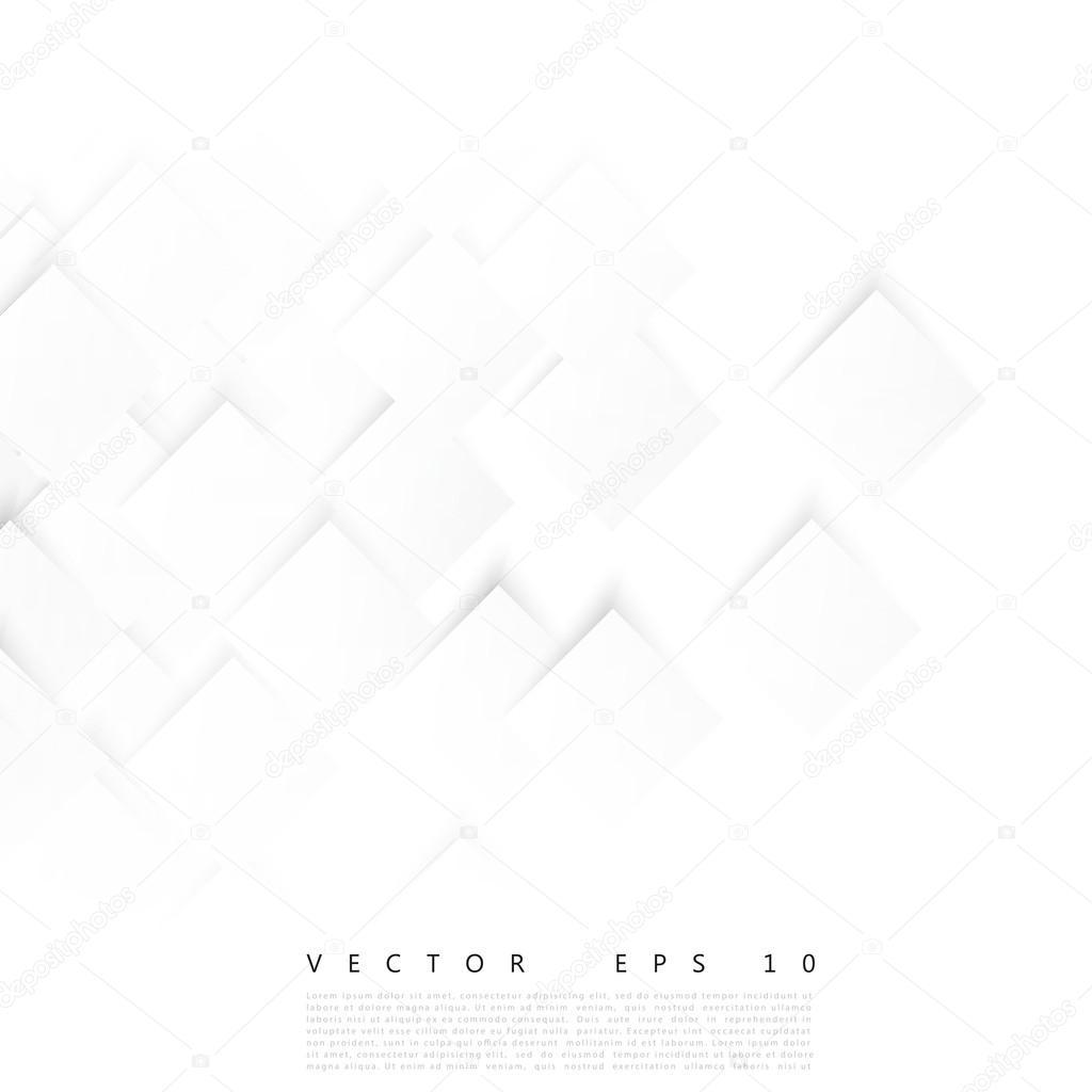 Vector white squares. Abstract background