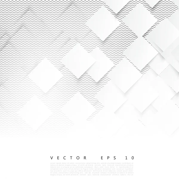 Vector witte vierkantjes. Abstracte achtergrond — Stockvector