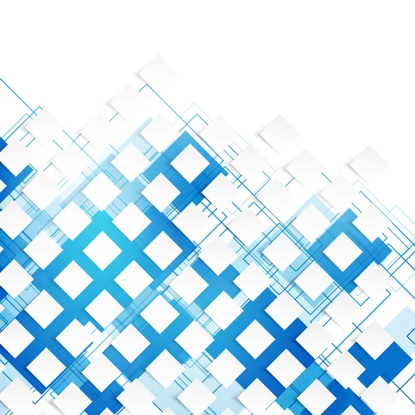 Vector blue squares. Abstract background. — Stock Vector