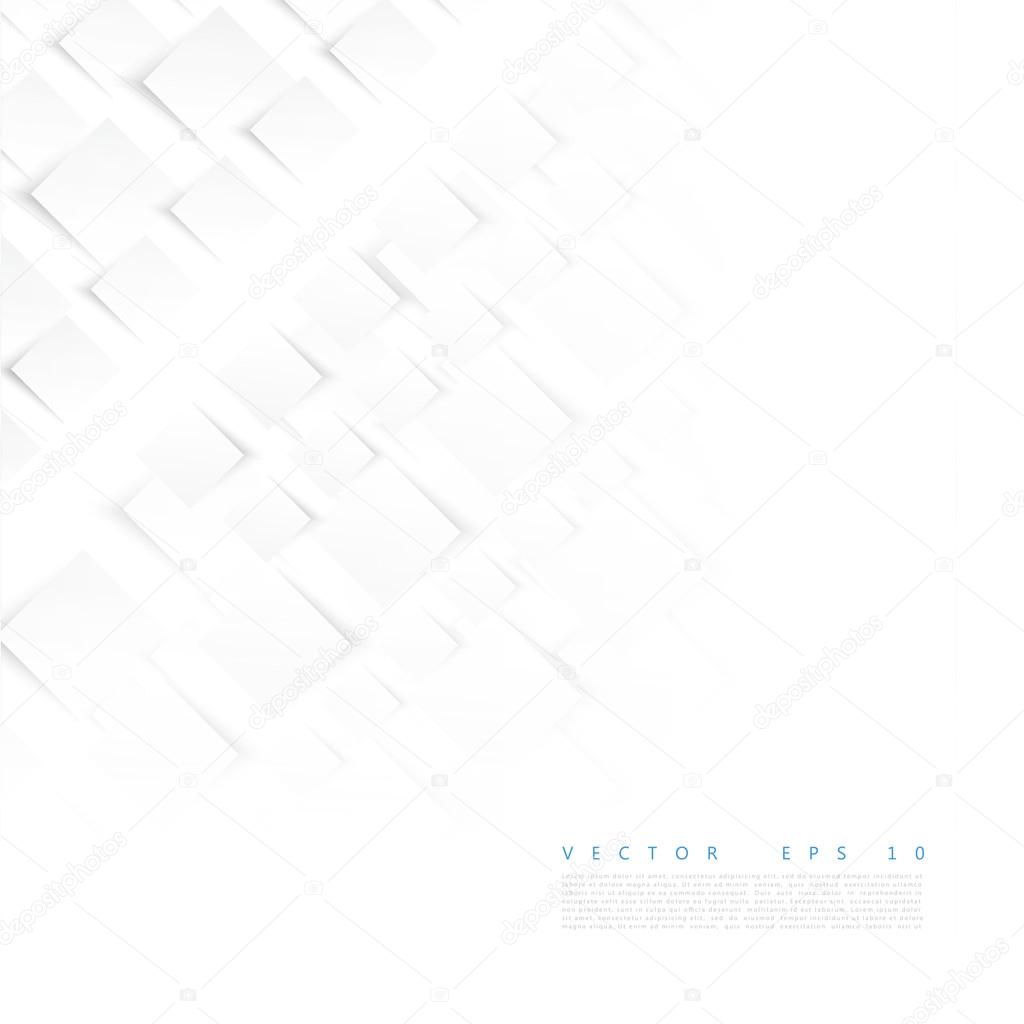 Vector white squares. Abstract background