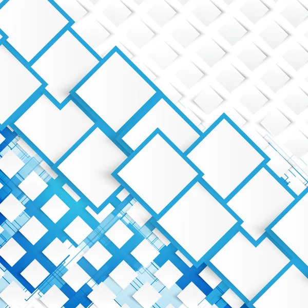 Vektorblaue Quadrate. Abstrakter Hintergrund. — Stockvektor