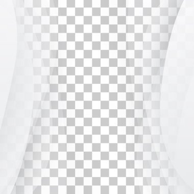 Vektör beyaz dalgalı Banner.