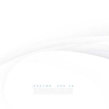 Vektör beyaz dalgalı Banner.