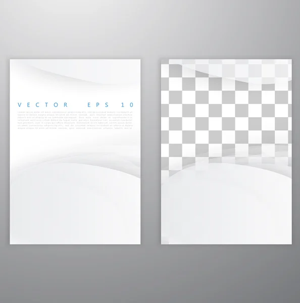 Vector blanco de banner ondulado . — Vector de stock