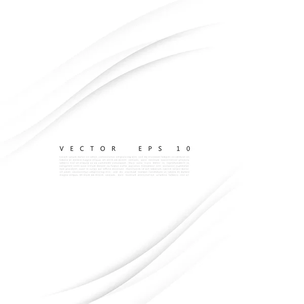 Vector blanco de banner ondulado . — Vector de stock