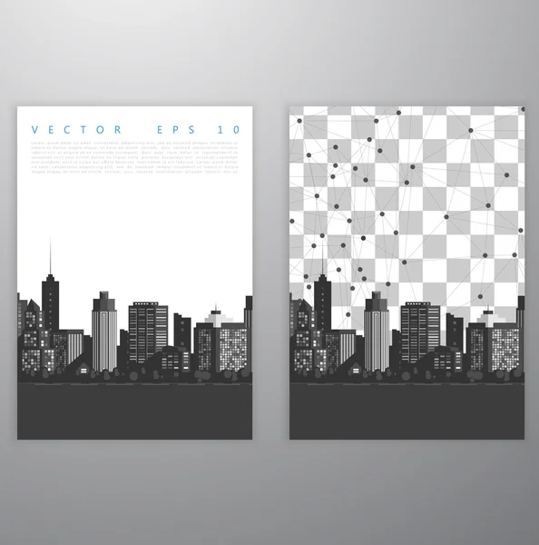 Vector moderne stad. — Stockvector