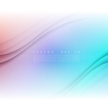 Vektör beyaz dalgalı Banner.