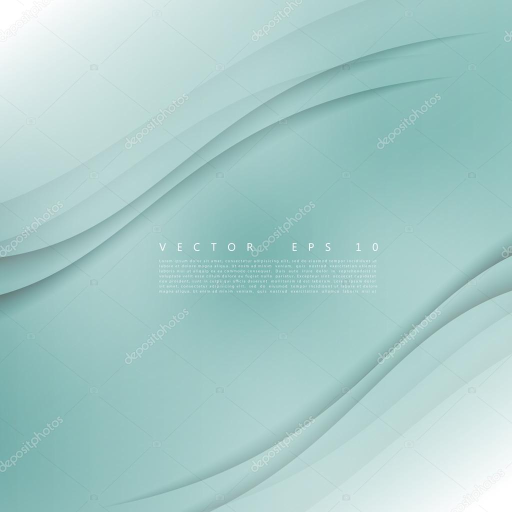 Vector color of wavy banner. Gray background
