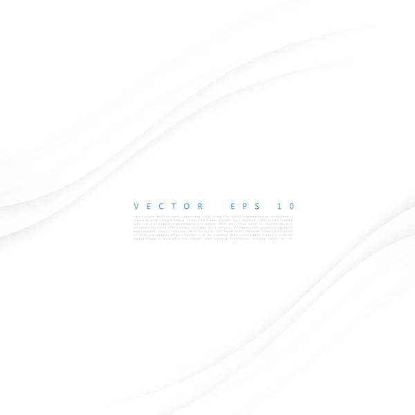 Vector blanco de banner ondulado . — Vector de stock