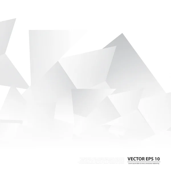 灰色の三角形から抽象的な幾何学図形をベクトル — ストックベクタ