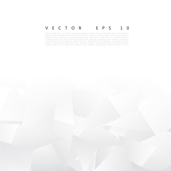 Vector Abstract geometric shape from gray triangle