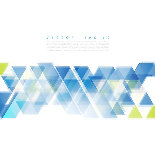 Azul formas triangulares — Vector de stock