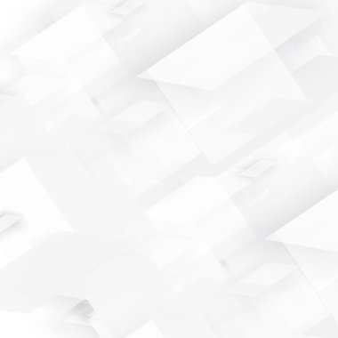 Gri küpleri ile geometrik şekil.