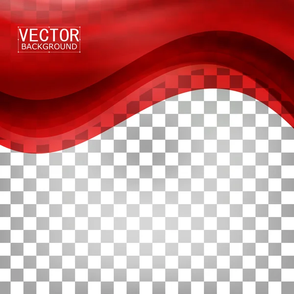 Red background curve. — Stock Vector