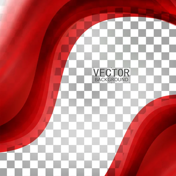 Curva de fundo vermelho . — Vetor de Stock