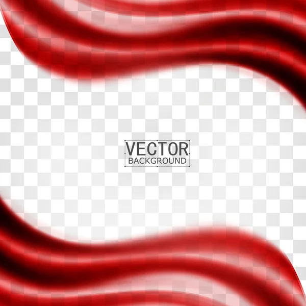 Curva de fondo rojo . — Vector de stock