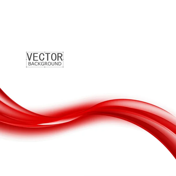 Red background curve. — Stock Vector