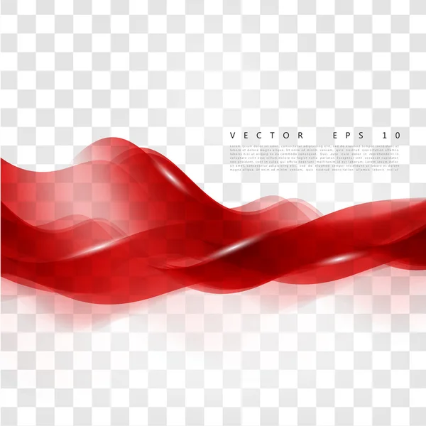 Red background curve. — Stock Vector