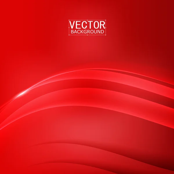 Červeném pozadí křivka — Stockový vektor