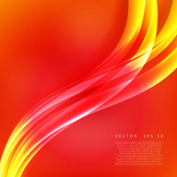 Courbe de fond rouge — Image vectorielle