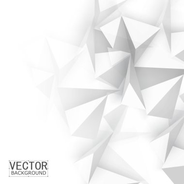 Vektör soyut geometrik şekil gri.