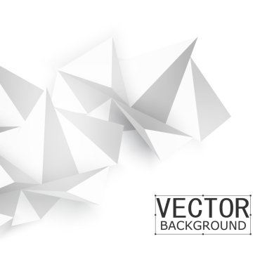 Vektör soyut geometrik şekil gri.