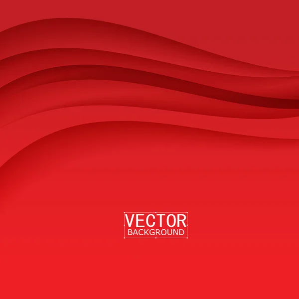 Curva de fondo rojo — Vector de stock