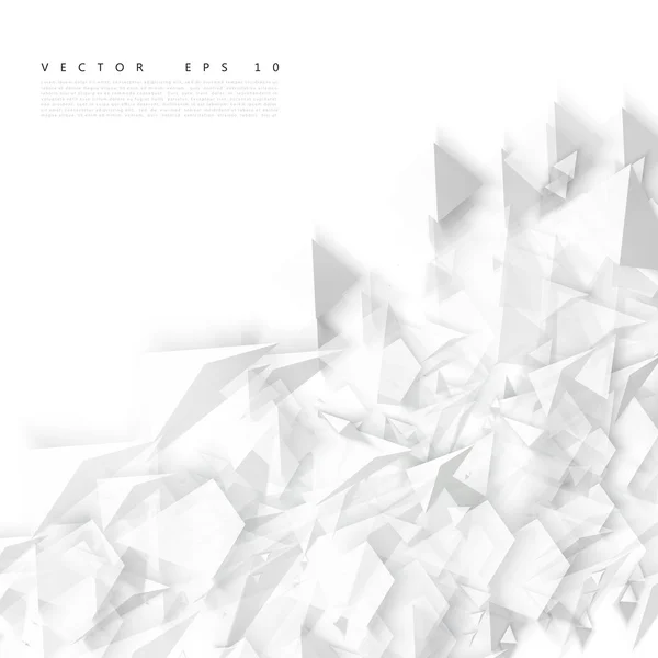 Vektor abstrakte geometrische Form aus Grau. — Stockvektor