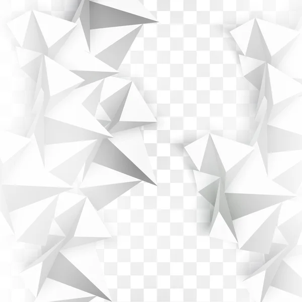 Vektor abstrakte geometrische Form aus Grau. — Stockvektor