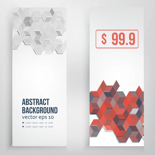Projeto abstrato vetorial Fundo hexagonal — Vetor de Stock