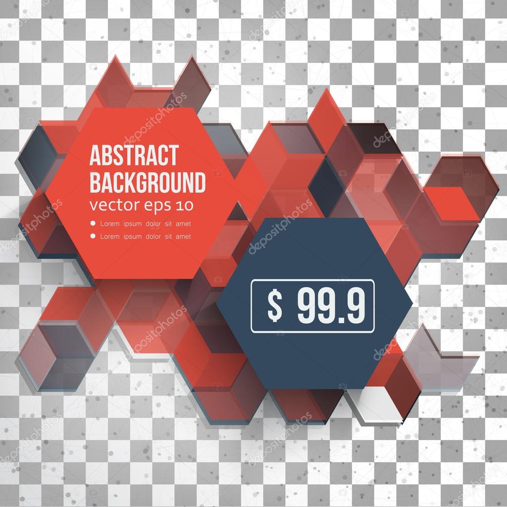 Vector Abstract Design Hexagonal Background