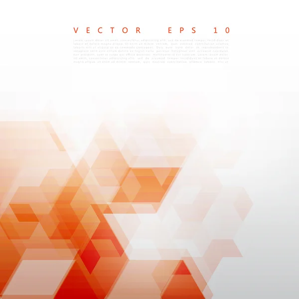 Conception abstraite vectorielle Fond hexagonal — Image vectorielle