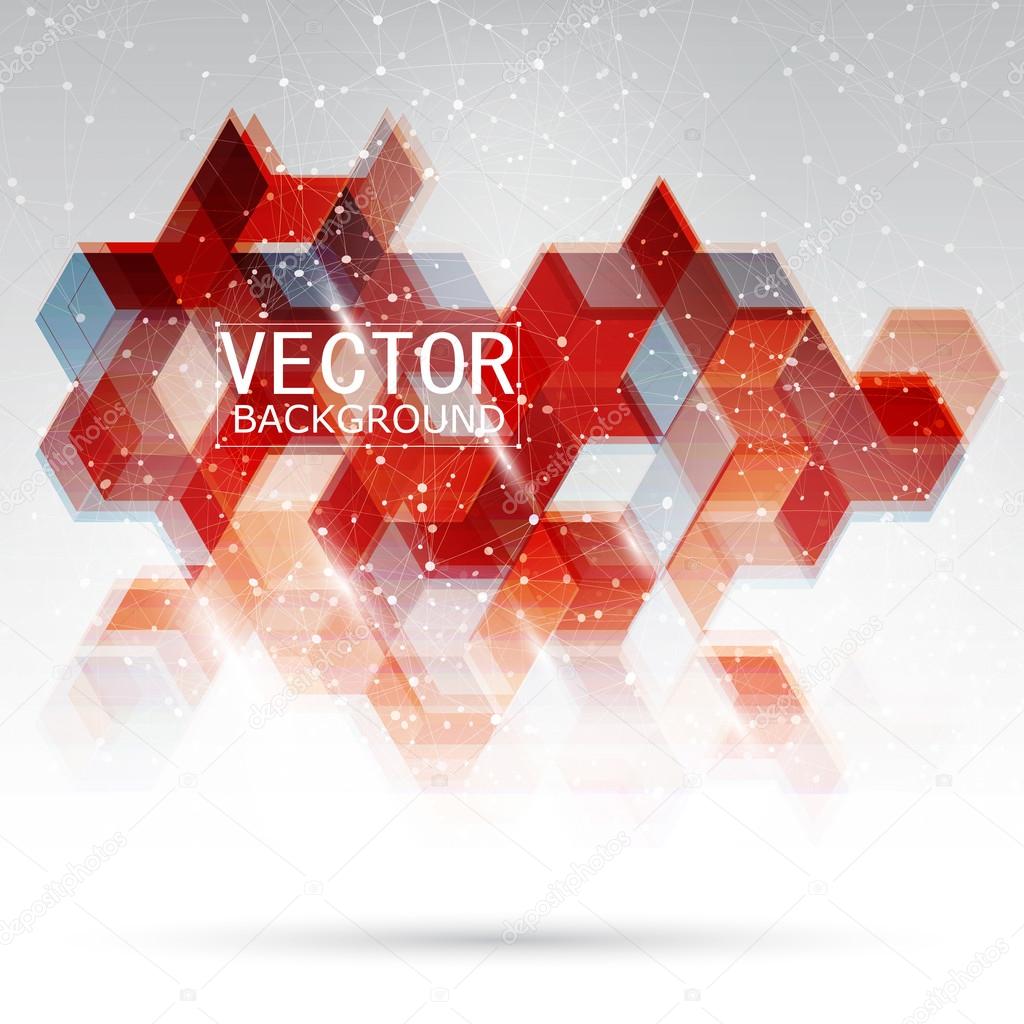 Vector Abstract Design Hexagonal Background