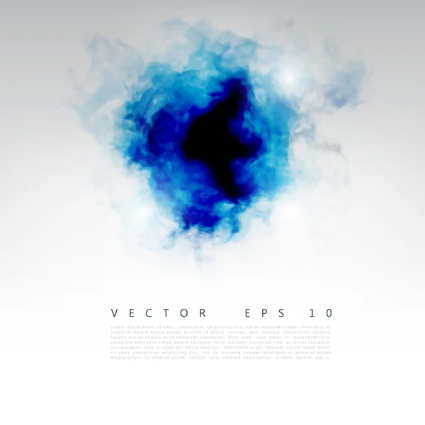 Nuage bleu vectoriel . — Image vectorielle