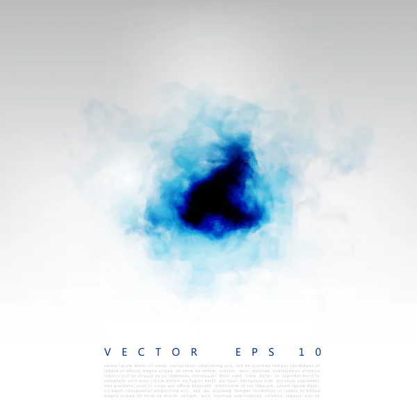 Nube azul del vector . — Vector de stock