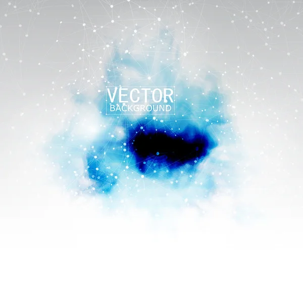 Vector blauwe wolk. — Stockvector