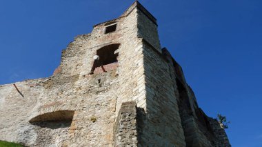 View of the tower of boskovice castle in the czech republic
