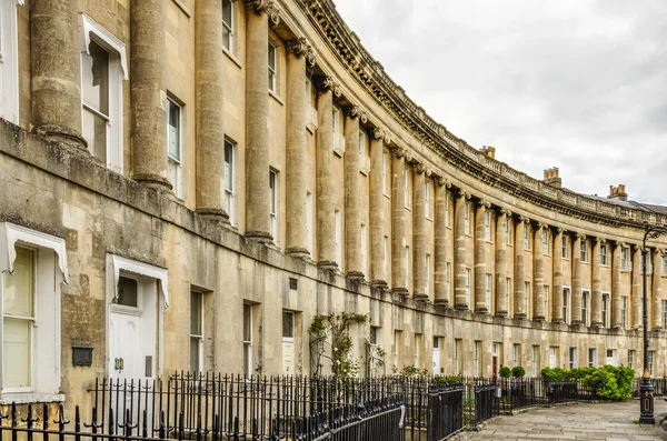 Royal Crescent domów z Bath w Anglii — Zdjęcie stockowe