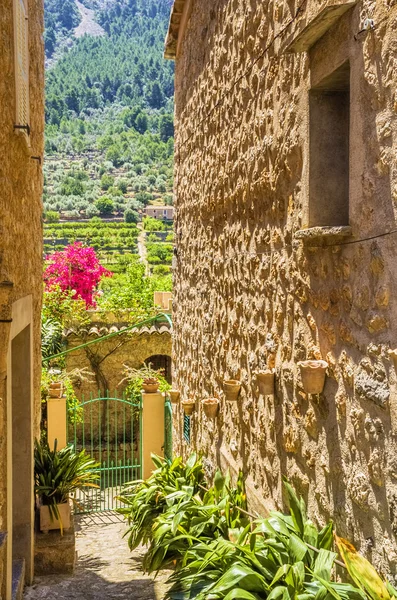 Biniaraix dorf auf mallorca — Stockfoto