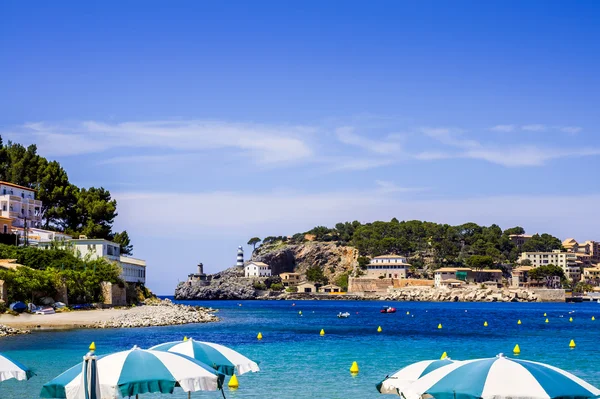 Puerto de soller på mallorca — Stockfoto