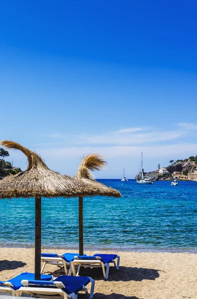 Praia em Puerto de Soller em Maiorca — Fotografia de Stock