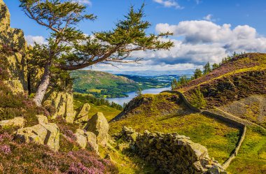Ullswater Lake İngiltere peyzaj