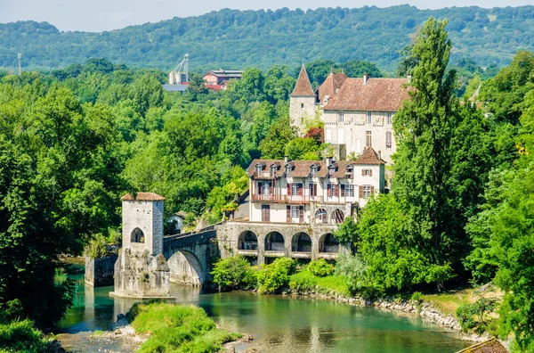 Pont de la Legende on the Gave dOloron, França — Fotografia de Stock