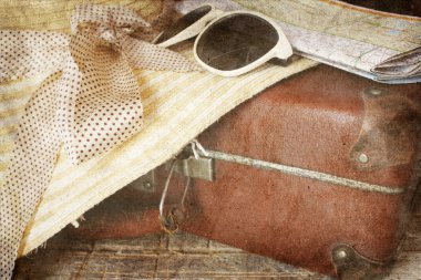 Vintage kahverengi çanta