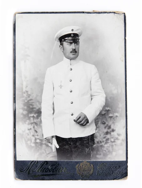 Ancient photo of  young sailor — Stock Photo, Image