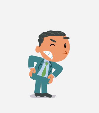 Çizgi film karakteri, yanlış bir şeyler olduğundan şüpheleniyor.