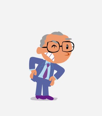 Çizgi film karakteri, yanlış bir şeyler olduğundan şüpheleniyor.