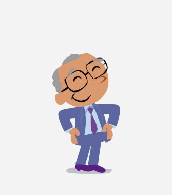 Tatmin olmuş bir iş adamı karakteri.